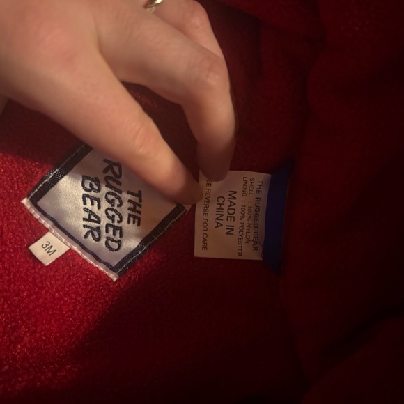 Vintage rugged bear infant car seat stroller winter bunting snowsuit - Picture 8 of 9